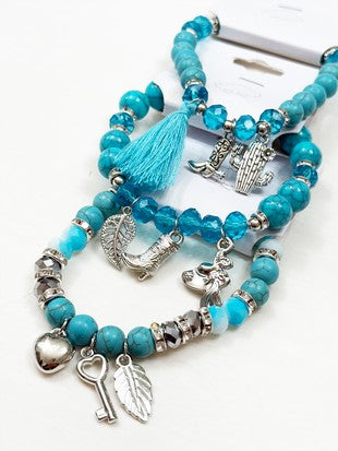 Western Boho Mix Charms Bracelets
