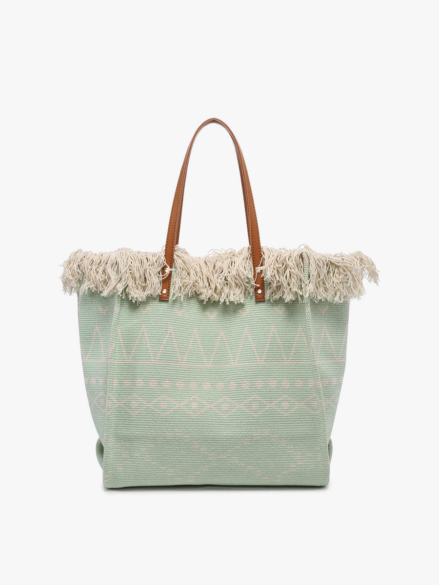 Madison Handwoven Fringe Tote