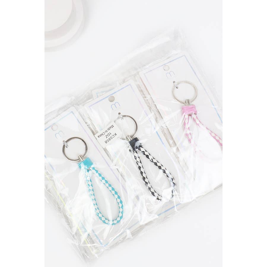 Checker Lanrard Cord Keychain