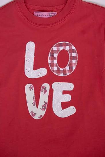 Simply Southern - LOVE Patchwork Top