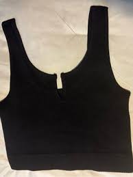 Zenana Black Notched Tank