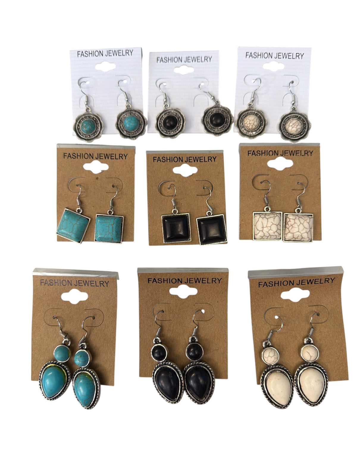 Western Silver Earrings