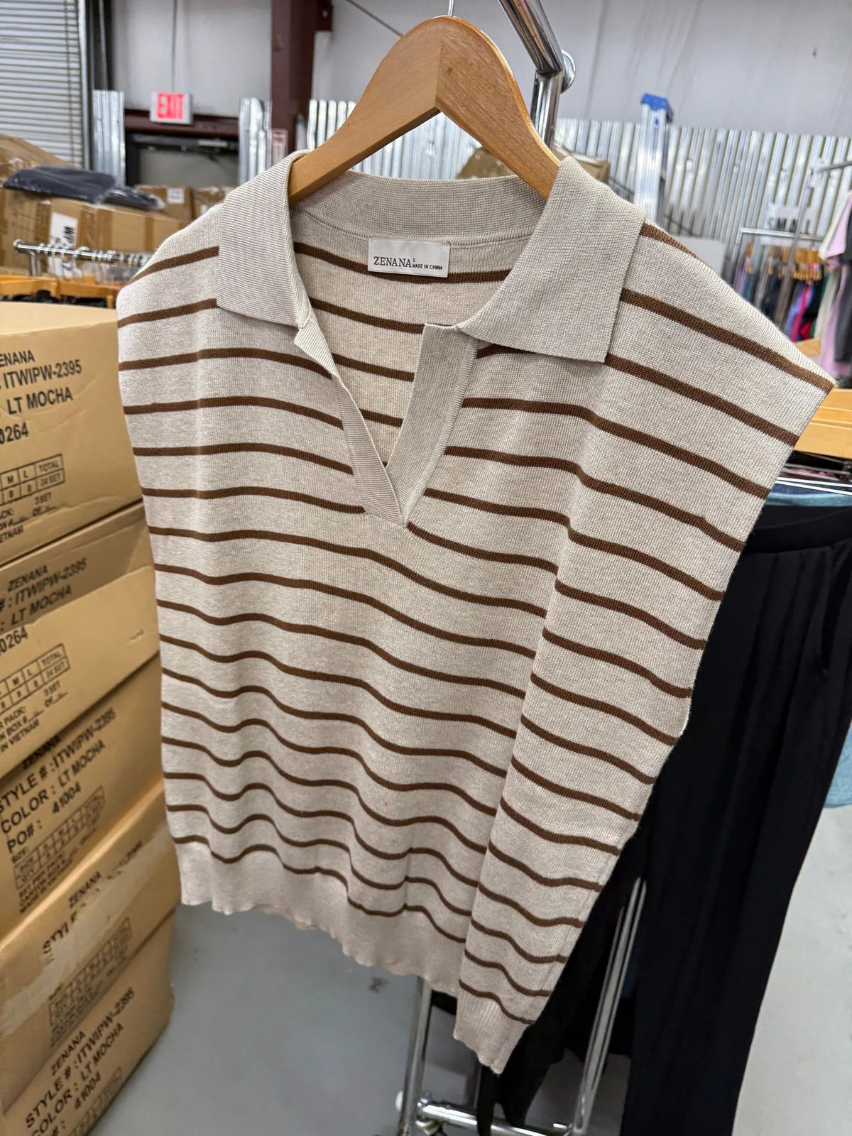 Zenana Striped Sweater