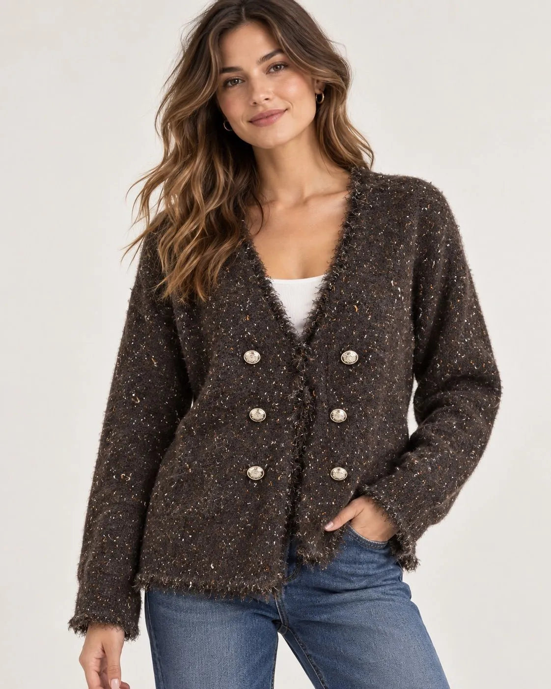 BROWN Vocal Cardigan