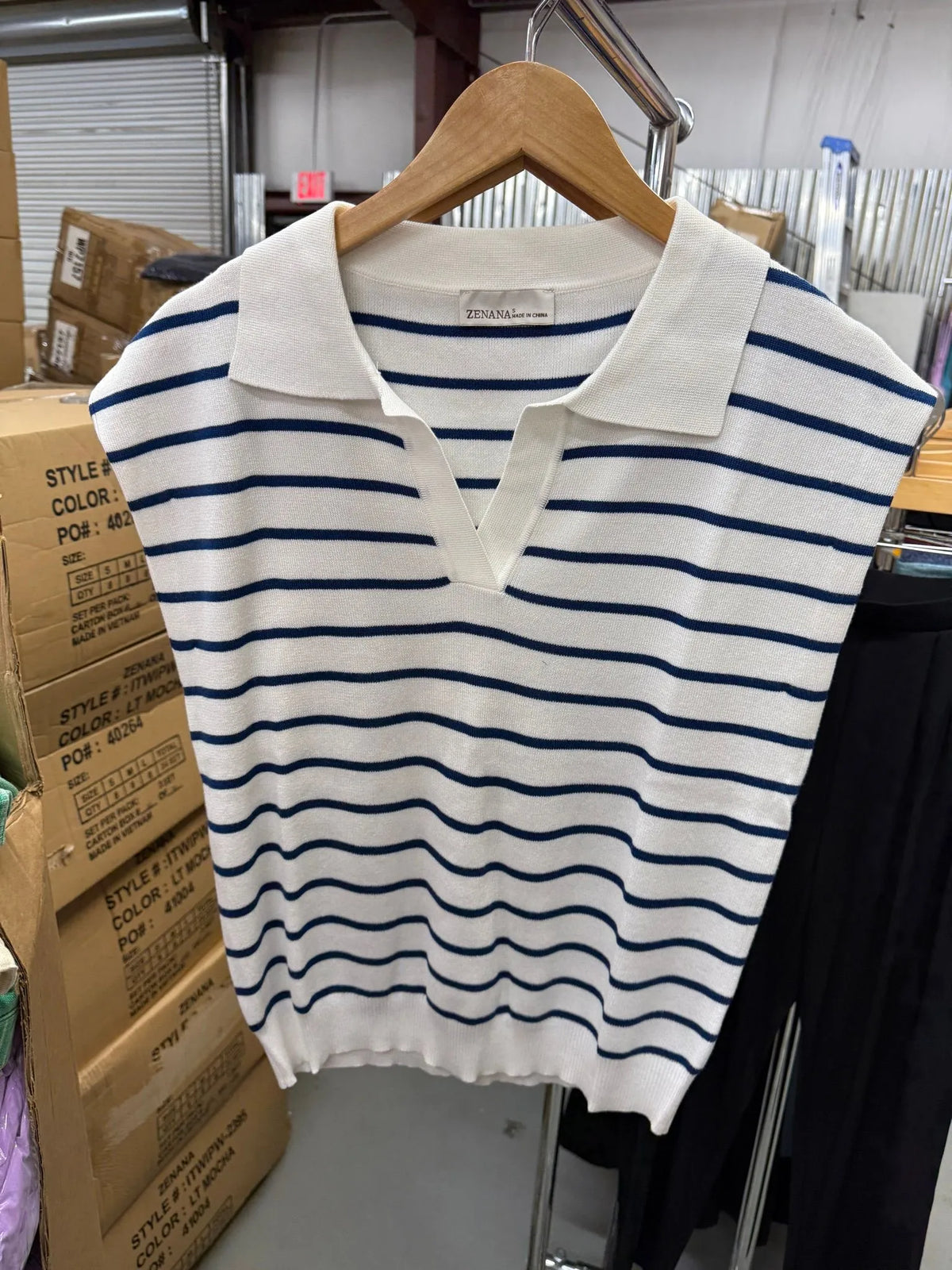Zenana Striped Sweater