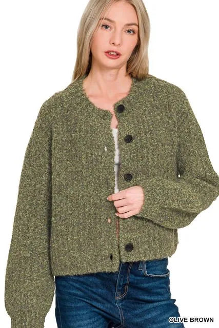 Zenana Button Down Cardigan