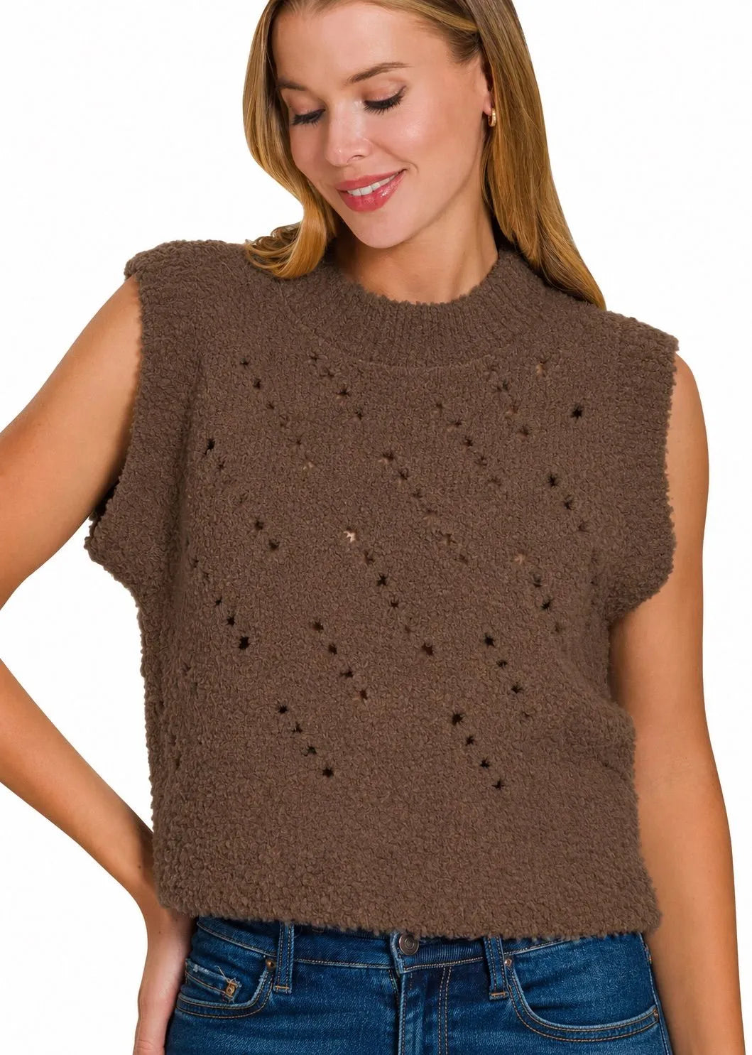 Zenana Sweater Vest