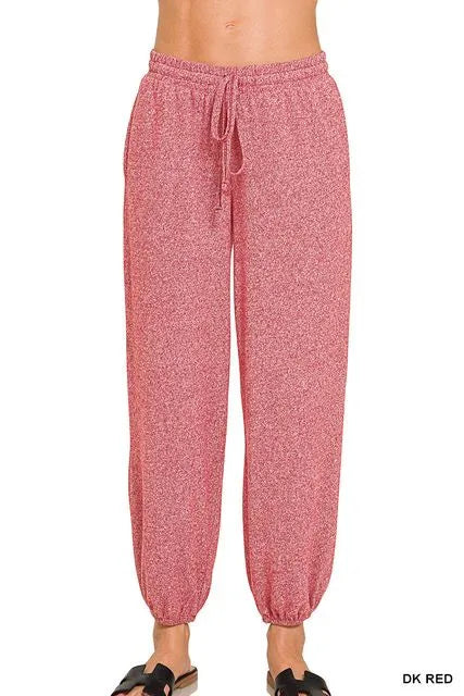 Zenana Hacci Jogger Pants