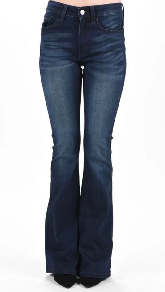 Kancan Mid Rise Flare Jeans - FB2732