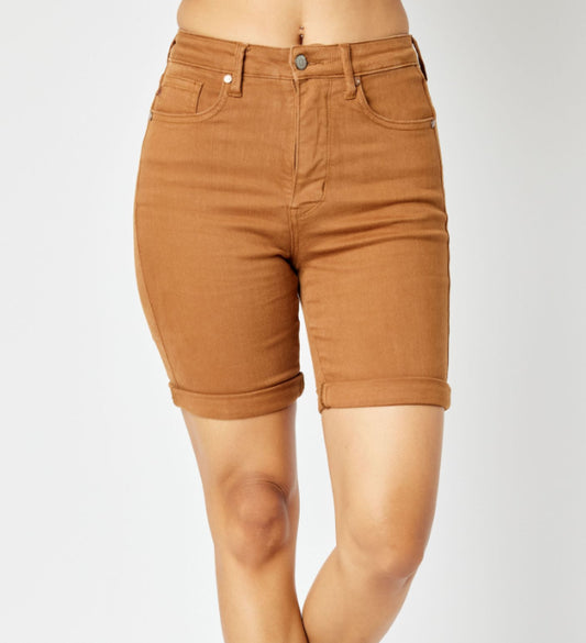 JUDY BLUE TUMMY CONTROL BERMUDA SHORTS