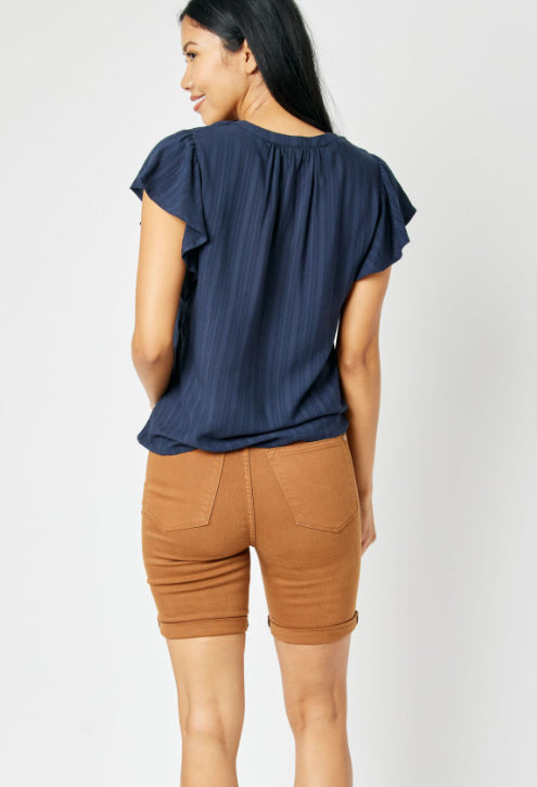 JUDY BLUE TUMMY CONTROL BERMUDA SHORTS