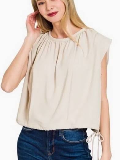 Zenana Drawstring Bottom Top