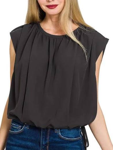 Zenana Drawstring Bottom Top