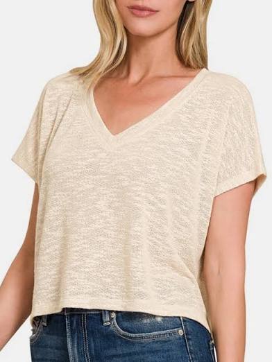 Zenana Sweater Crop Top