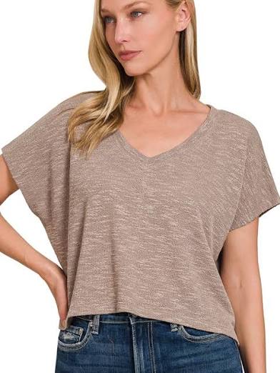 Zenana Sweater Crop Top