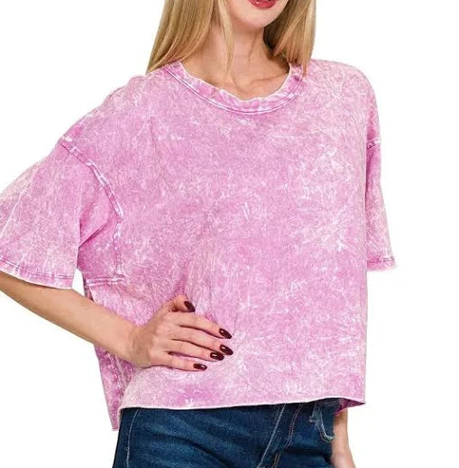 Zenana Oversized Washed Top