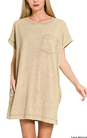 Zenana Cotton Slub Dress
