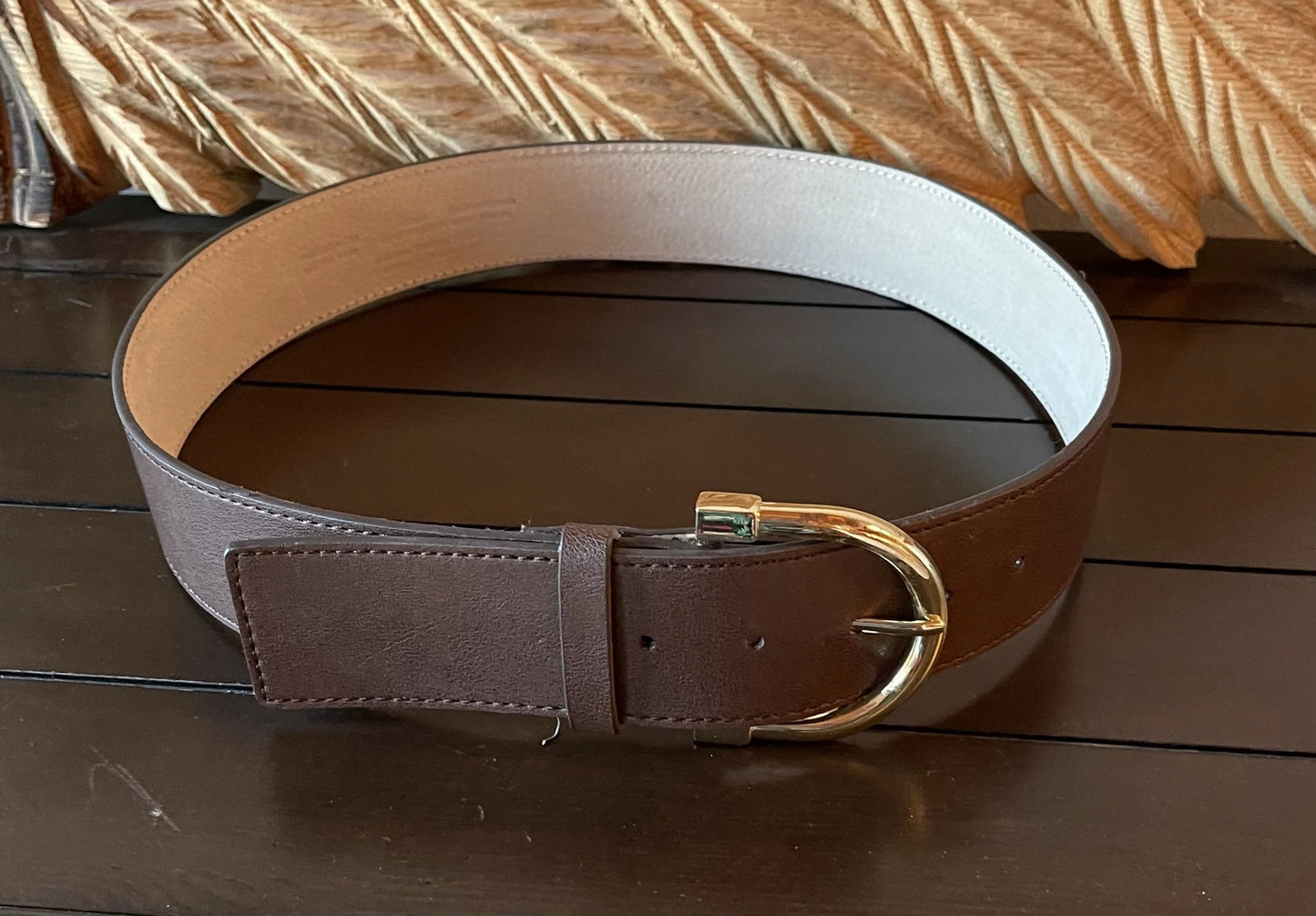 Brown Belt w/ Gold Buckle