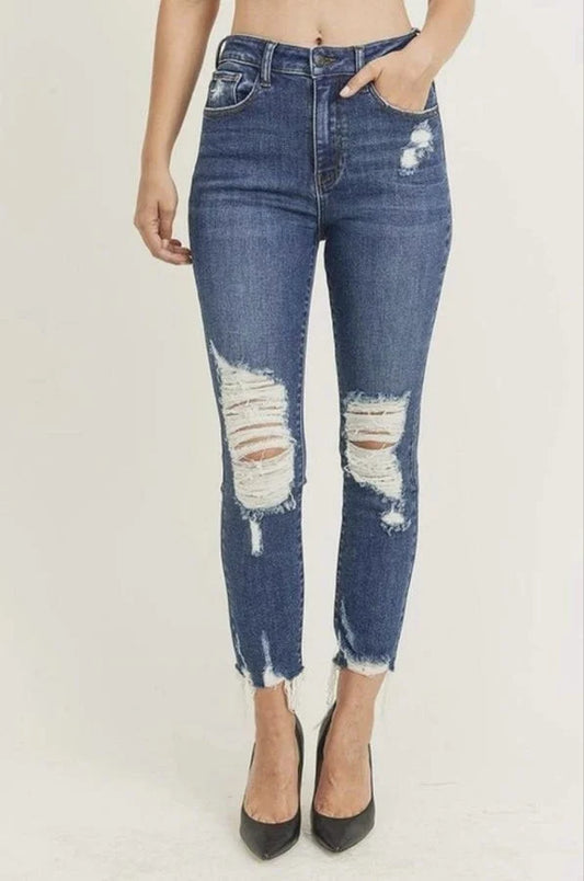 Risen High Rise Dark Denim - FB2865